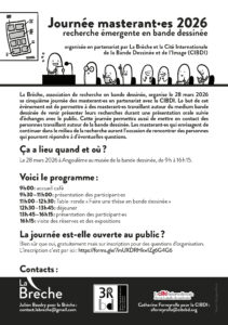 flyer A5 journée masterant.e.s LA BRECHE 28 mars 2026 – recto